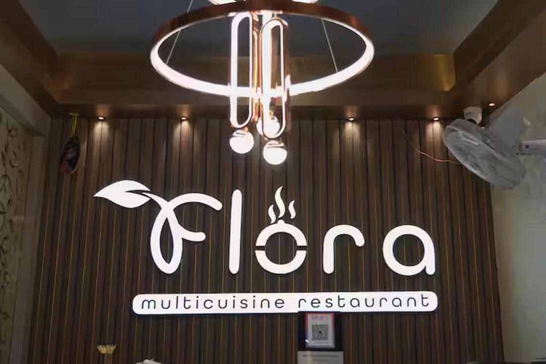 Flora Multicuisine Restaurant signage