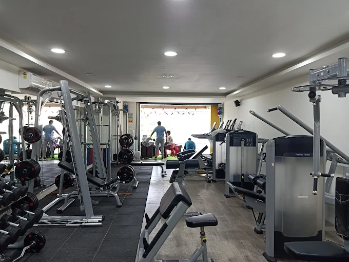 Row of imported strength machines inside Zeus Fitness Studio